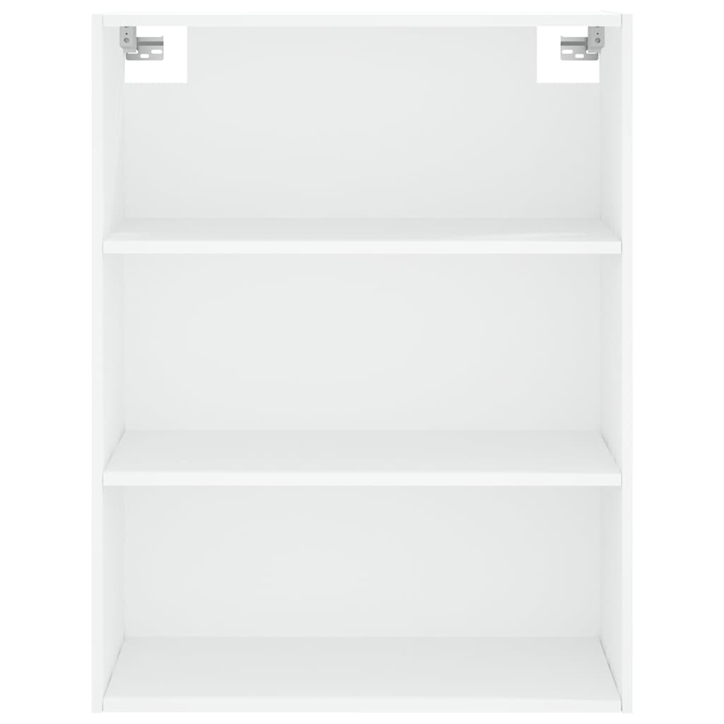 Visoka komoda bijela 69,5x34x180 cm konstruirano drvo