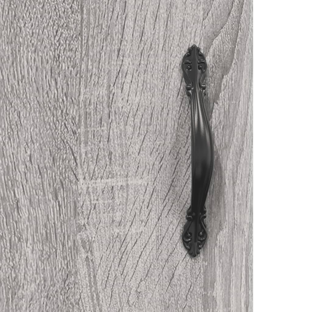 Visoka komoda siva sonome 69,5x34x180 cm od konstruiranog drva