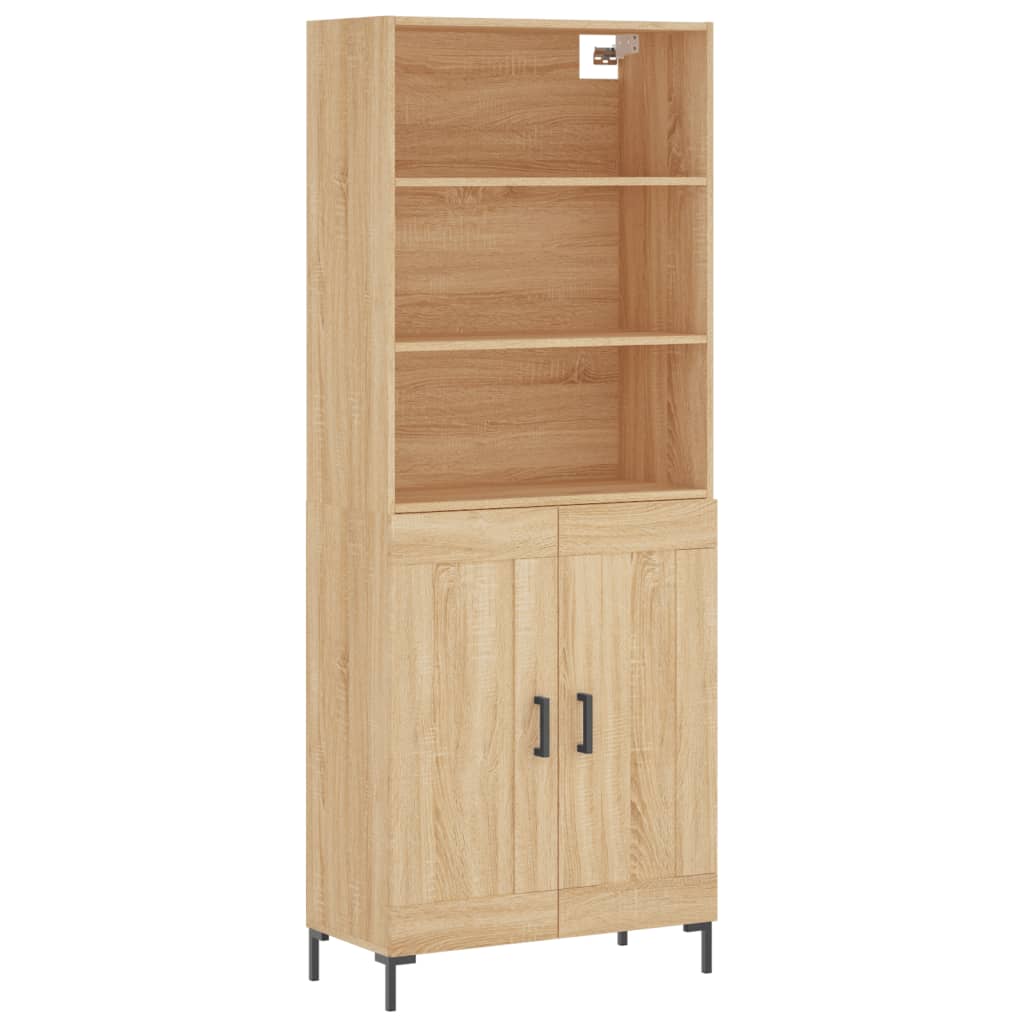 Visoka komoda hrasta sonome 69,5x34x180cm od konstruiranog drva