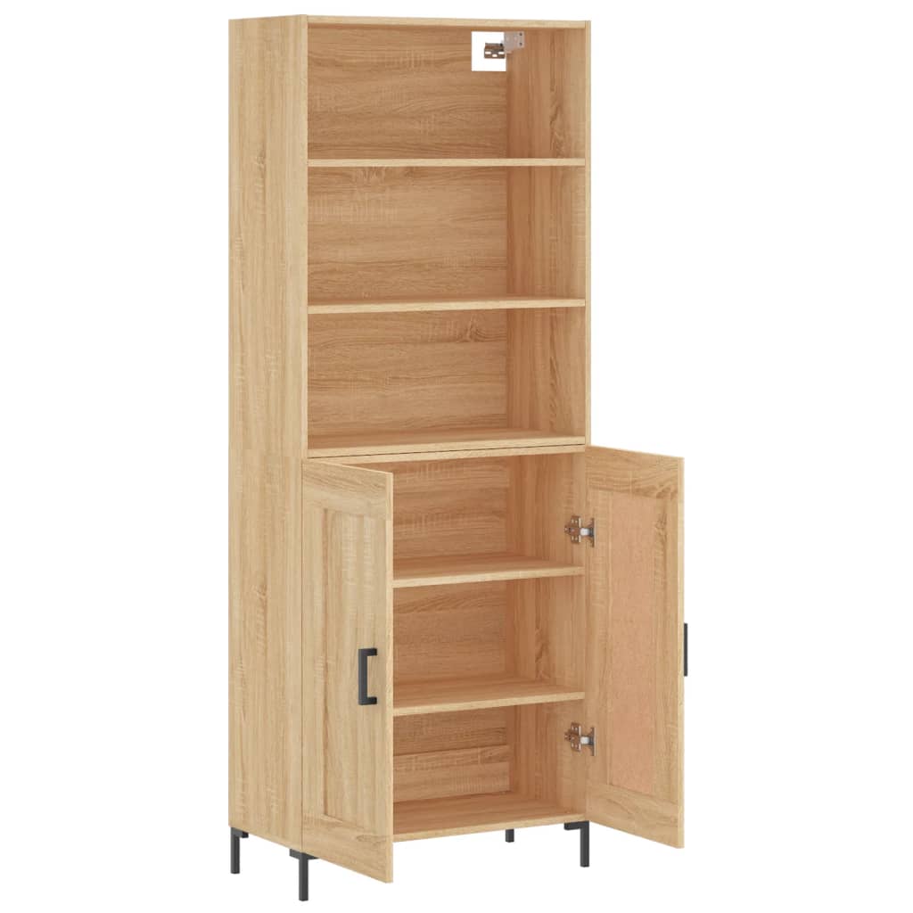 Visoka komoda hrasta sonome 69,5x34x180cm od konstruiranog drva