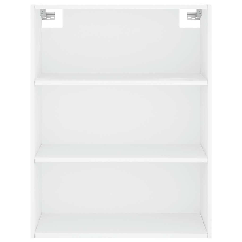 Visoka komoda bijela 69,5x34x180 cm konstruirano drvo