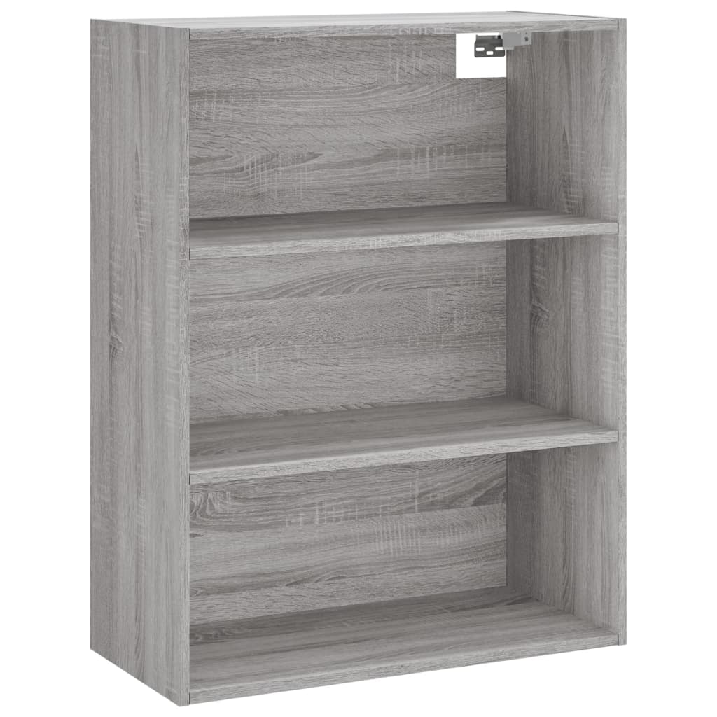 Visoka komoda siva sonome 69,5x34x180 cm od konstruiranog drva