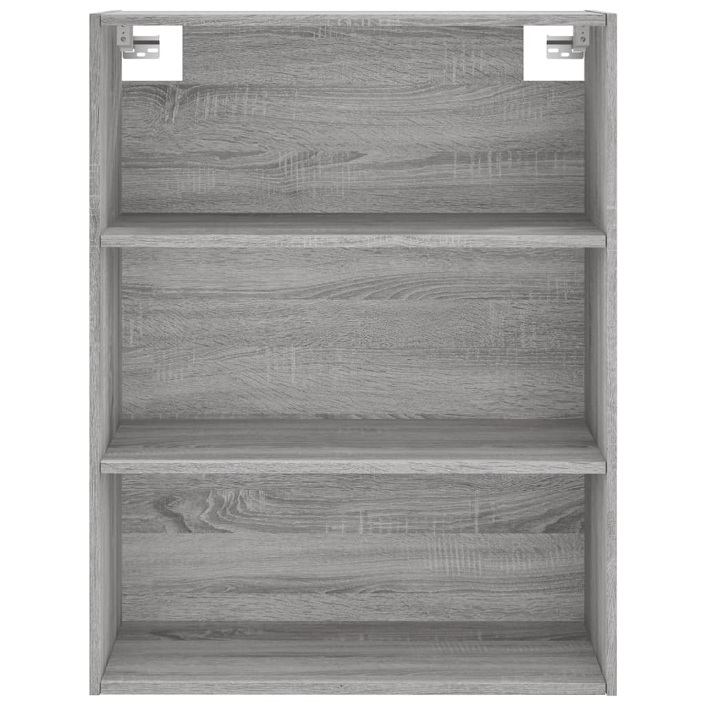 Visoka komoda siva sonome 69,5x34x180 cm od konstruiranog drva