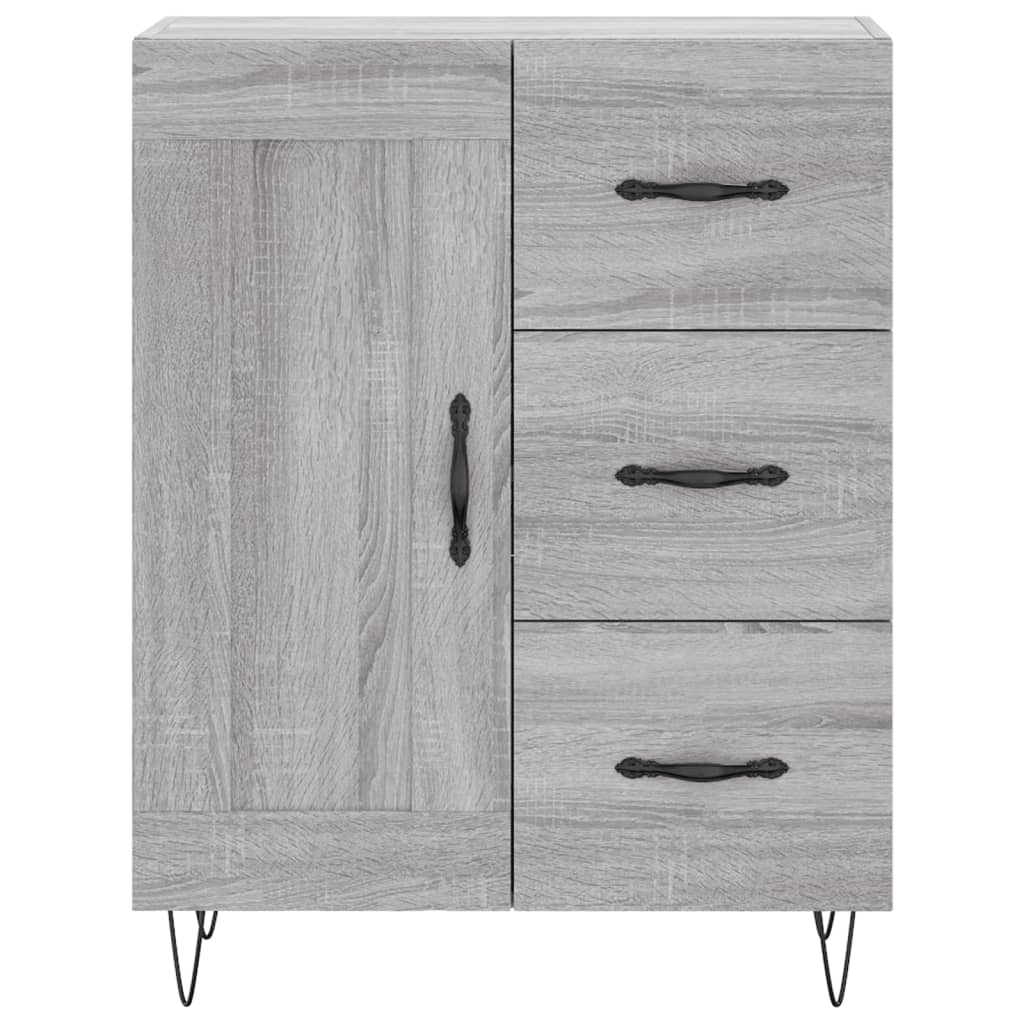 Visoka komoda siva sonome 69,5x34x180 cm od konstruiranog drva