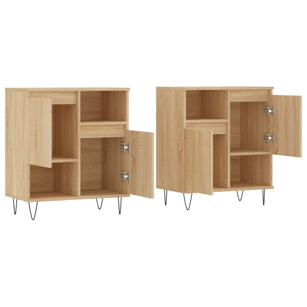 Komode 2 kom boja hrasta sonome od konstruiranog drva