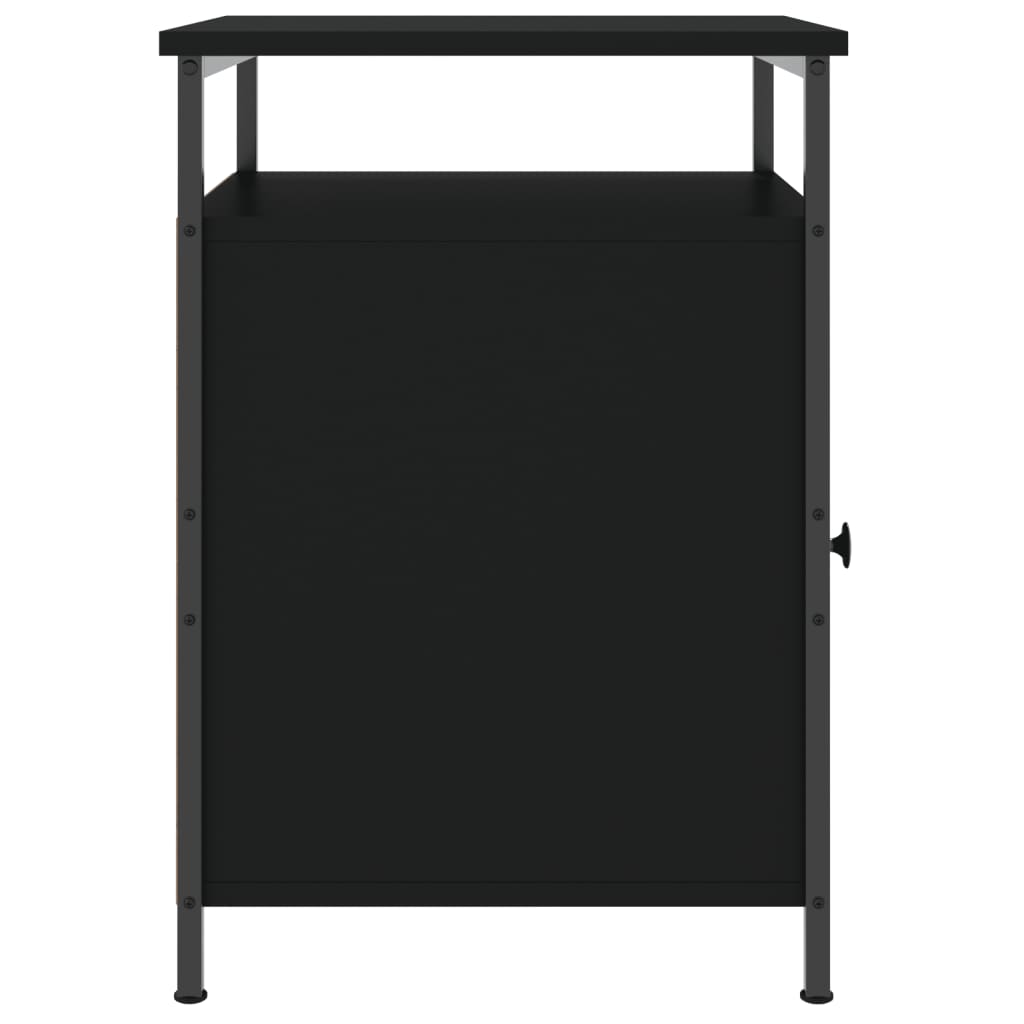 Noćni ormarići 2 kom crni 40x42x60 cm konstruirano drvo