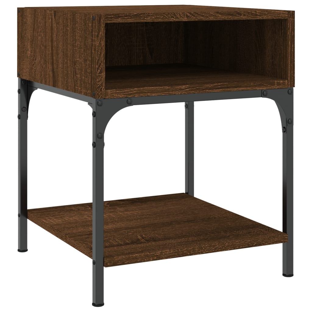 Noćni ormarići 2 kom boja hrasta 40x41x50 cm konstruirano drvo