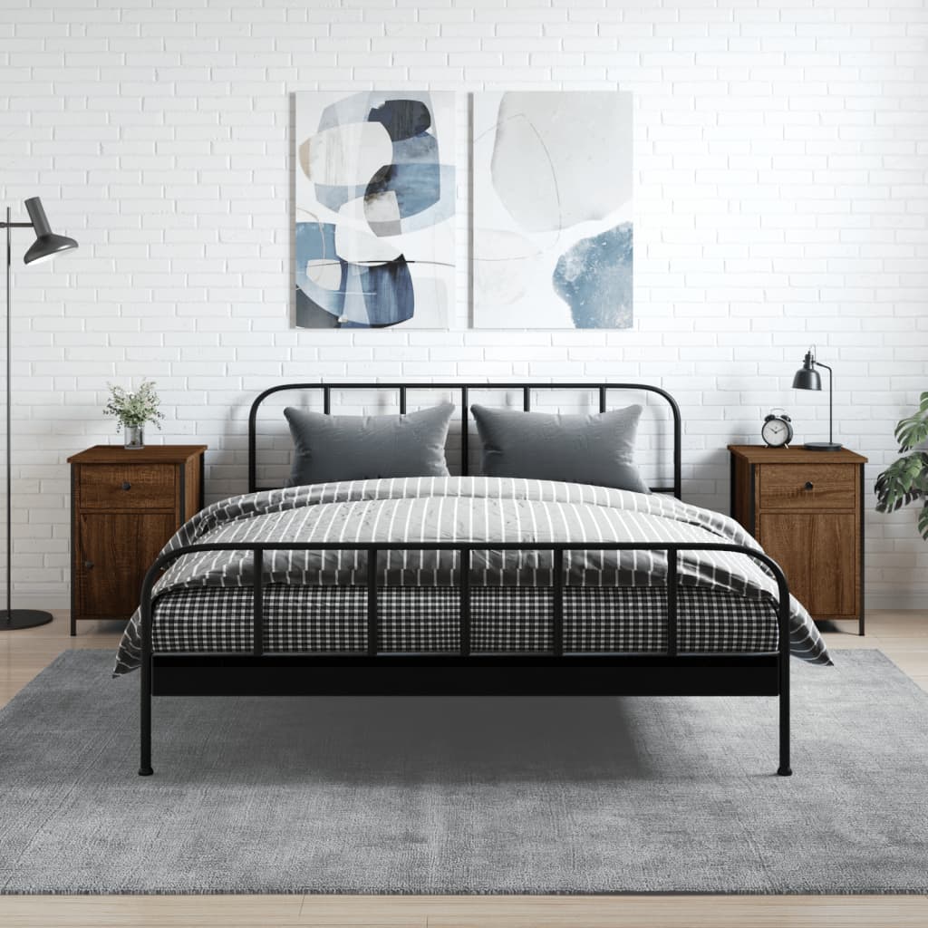 Noćni ormarići 2 kom boja smeđeg hrasta 40x42x60 cm drveni