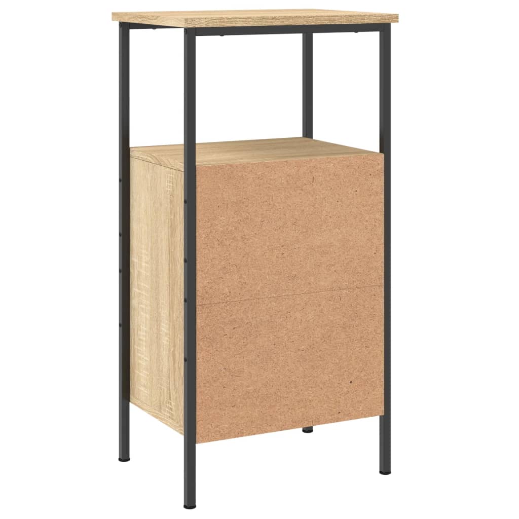 Noćni ormarići 2 kom boja hrasta 41x31x80 cm konstruirano drvo