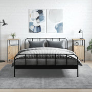 Noćni ormarići 2 kom boja hrasta 41x31x80 cm konstruirano drvo
