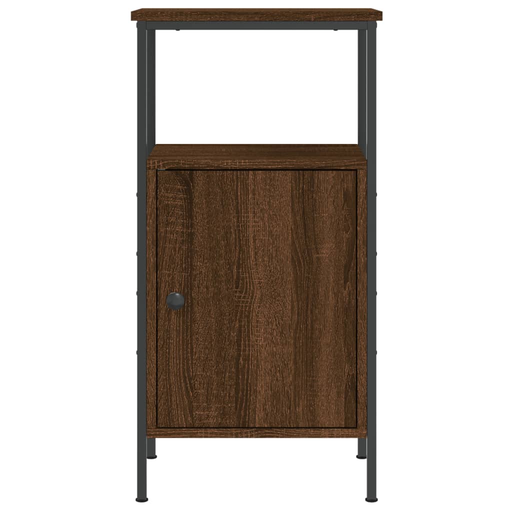 Noćni ormarići 2 kom boja hrasta 41x31x80 cm konstruirano drvo