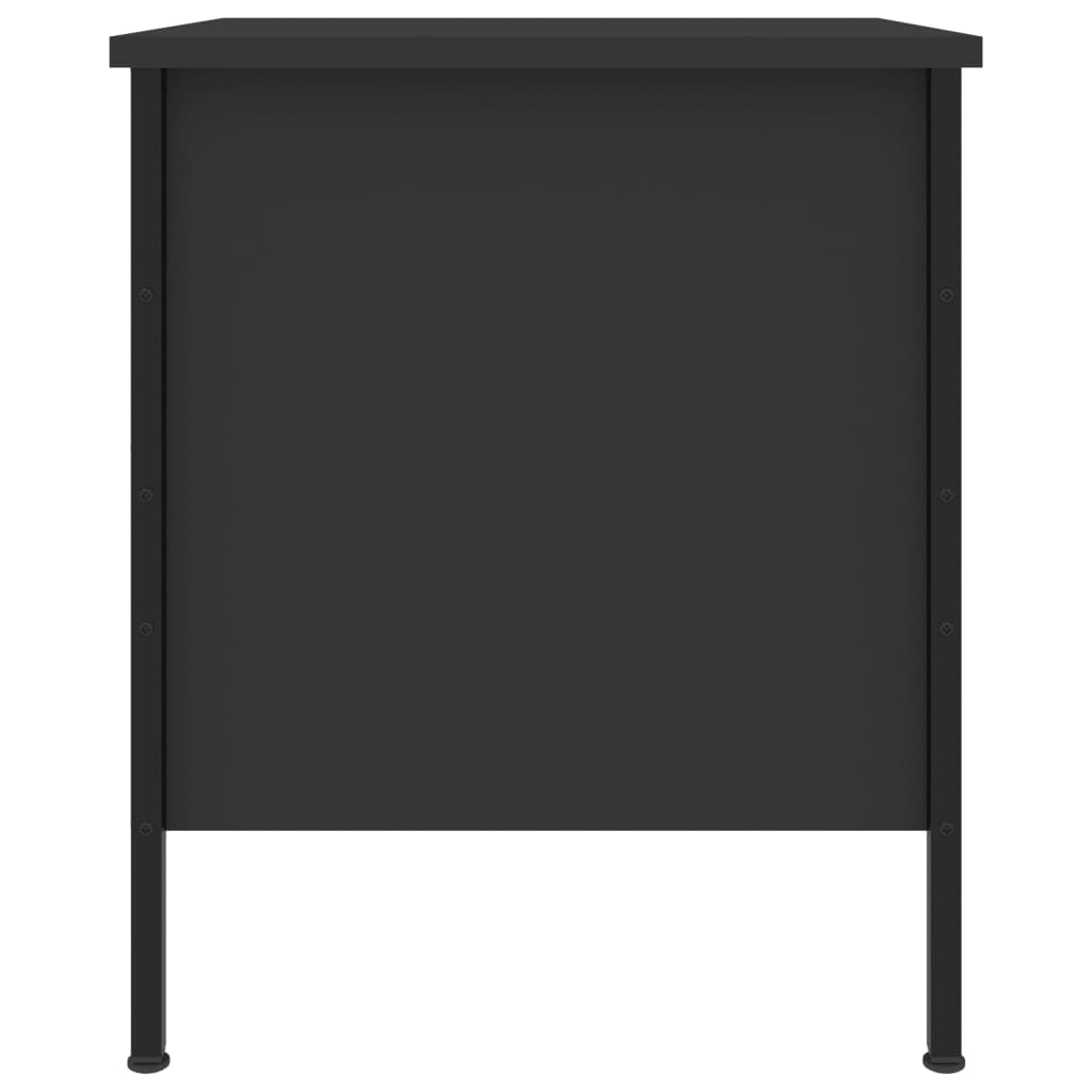 Noćni ormarići 2 kom crni 40 x 42 x 50 cm od konstruiranog drva