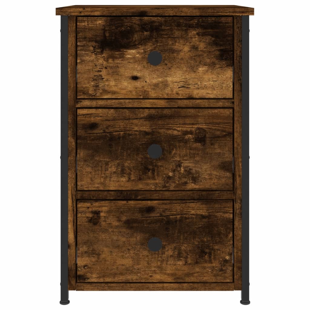 Noćni ormarići 2 kom boja hrasta 40x36x60 cm konstruirano drvo