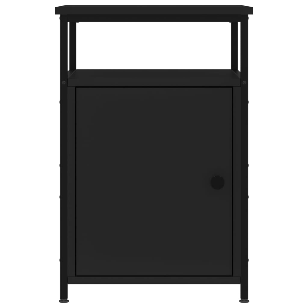 Noćni ormarići 2 kom crni 40x42x60 cm konstruirano drvo