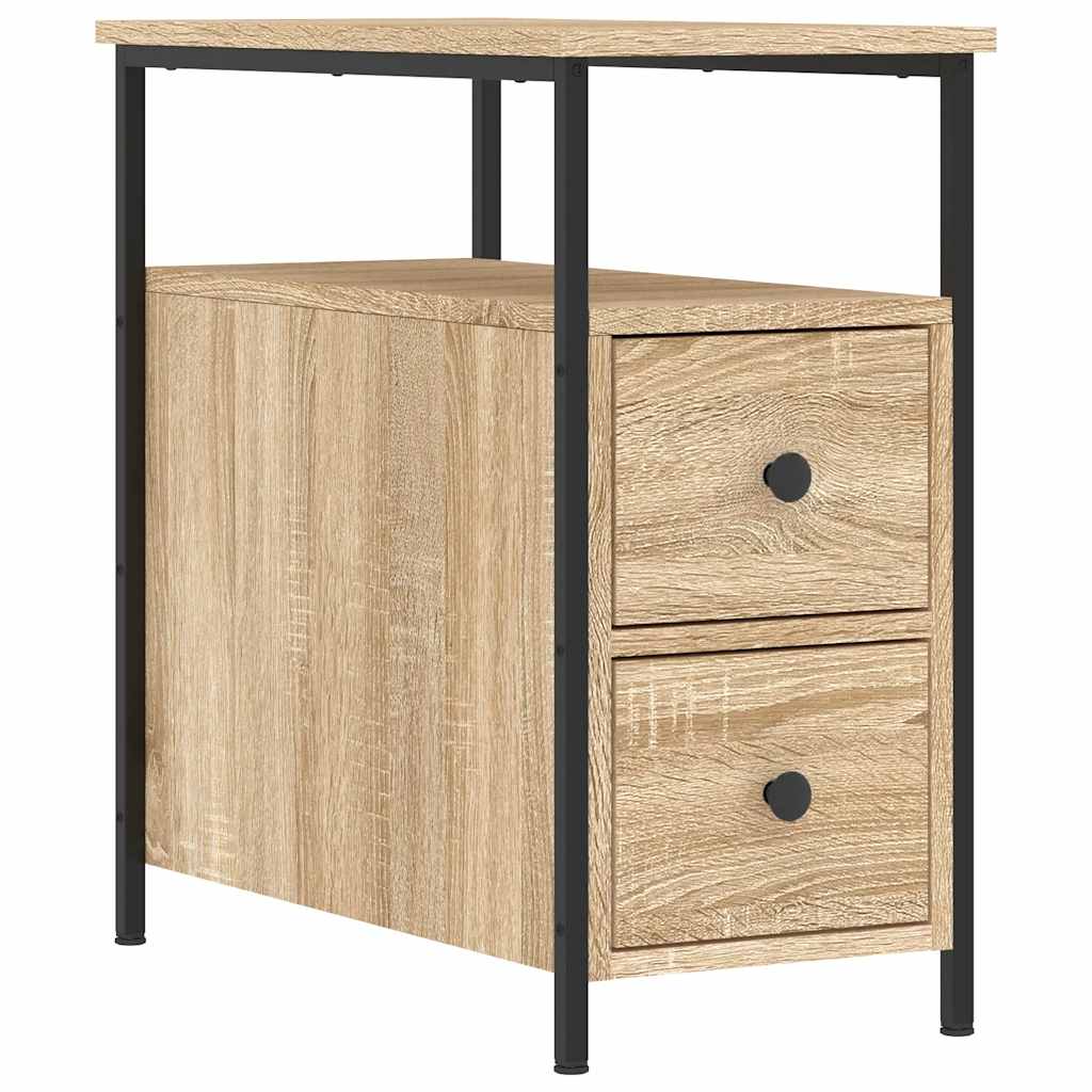 Noćni ormarići 2 kom boja hrasta 30x60x60 cm konstruirano drvo