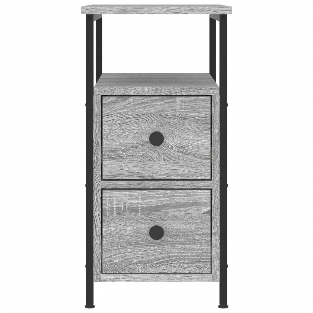 Noćni ormarići 2 kom boja hrasta 30x60x60 cm konstruirano drvo