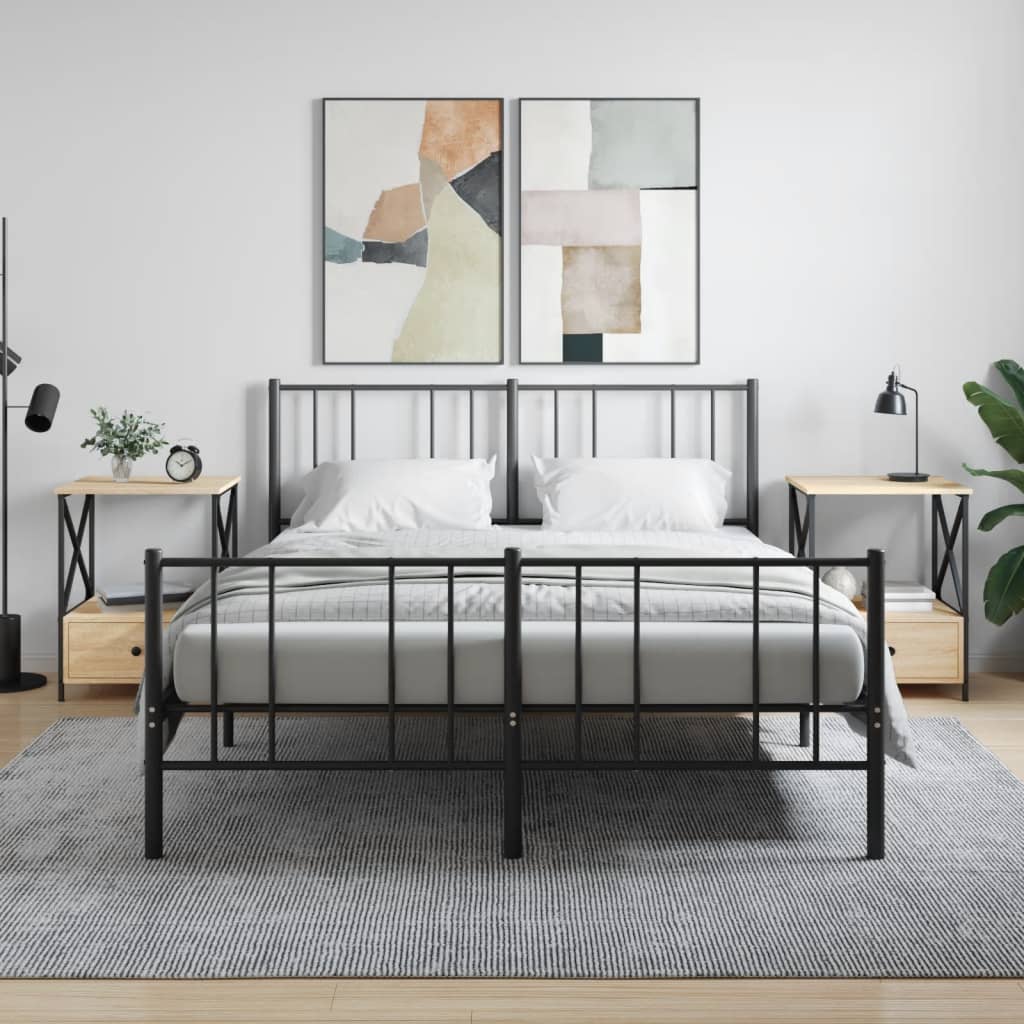 Noćni ormarići 2 kom boja hrasta 50x41x65 cm konstruirano drvo