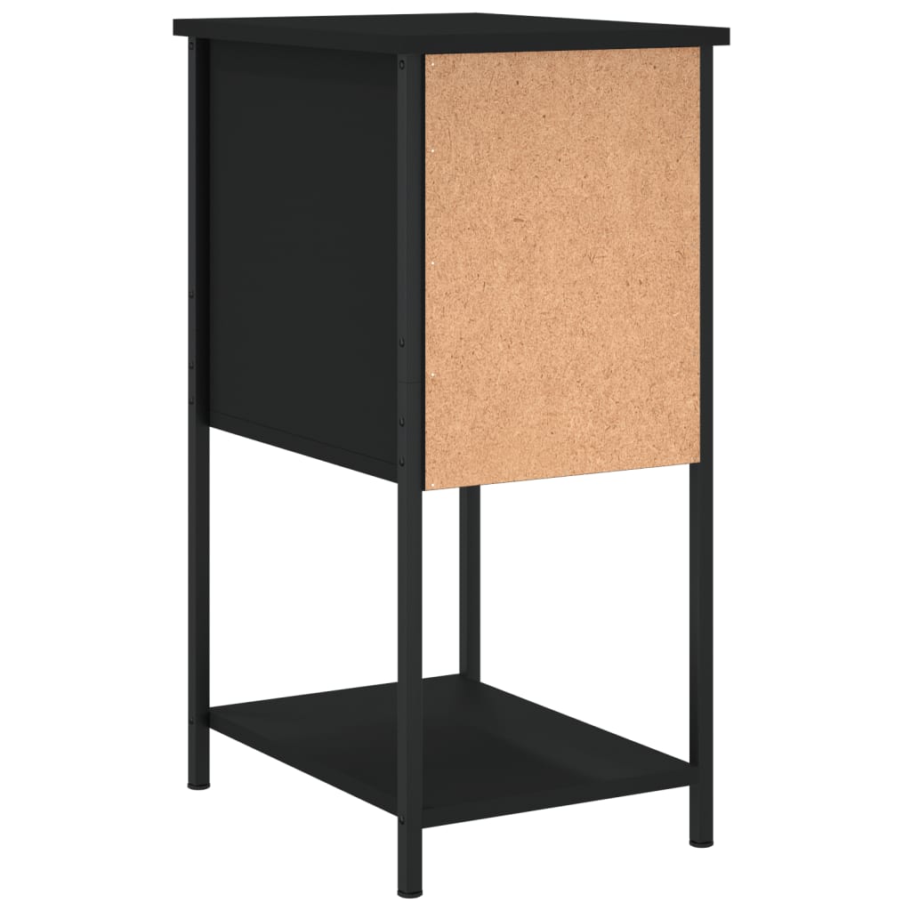 Noćni ormarići 2 kom crni 32 x 42 x 70 cm konstruirano drvo