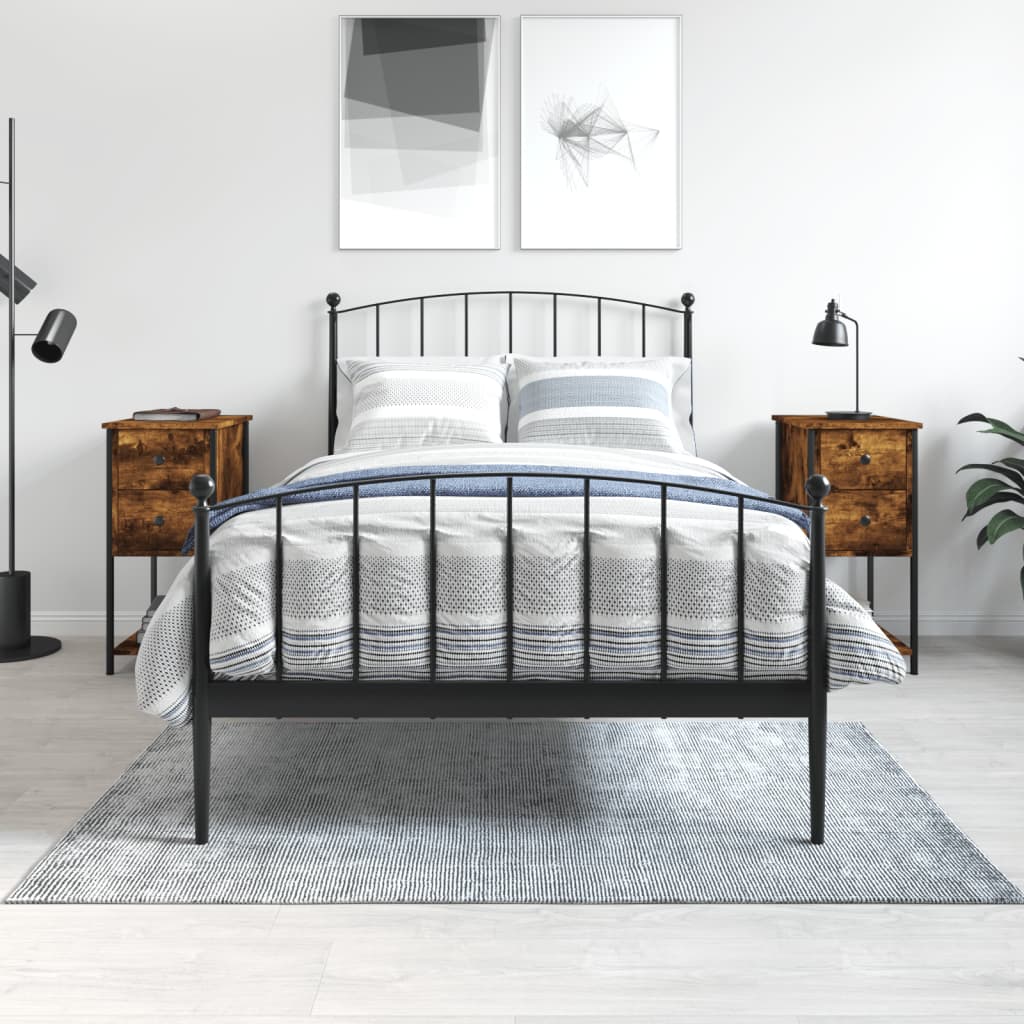 Noćni ormarići 2 kom boja hrasta 32x42x70 cm konstruirano drvo