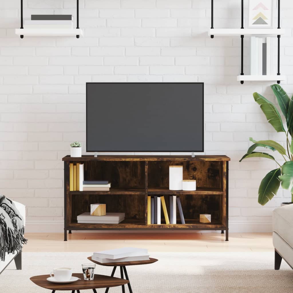 TV ormarić boja dimljenog hrasta 100x40x50 cm konstruirano drvo