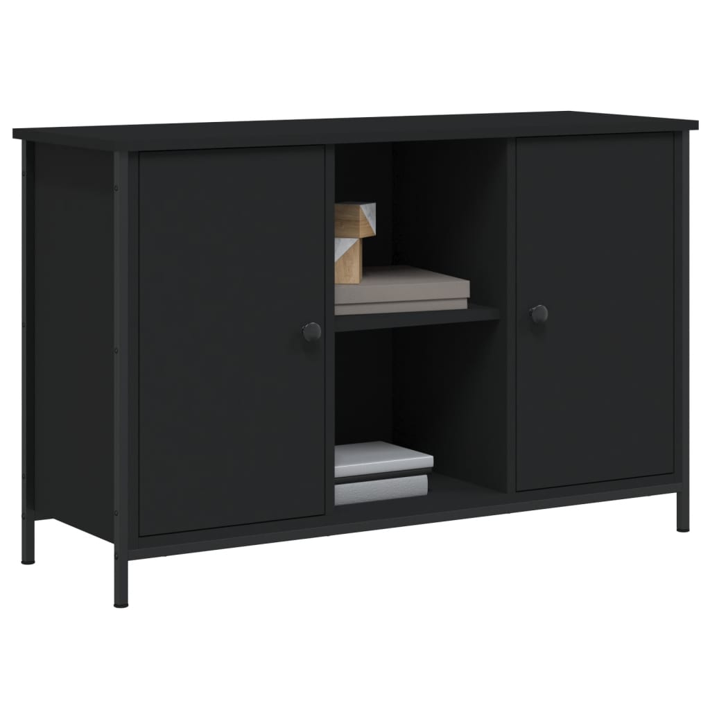 TV ormarić crni 100 x 35 x 65 cm od konstruiranog drva