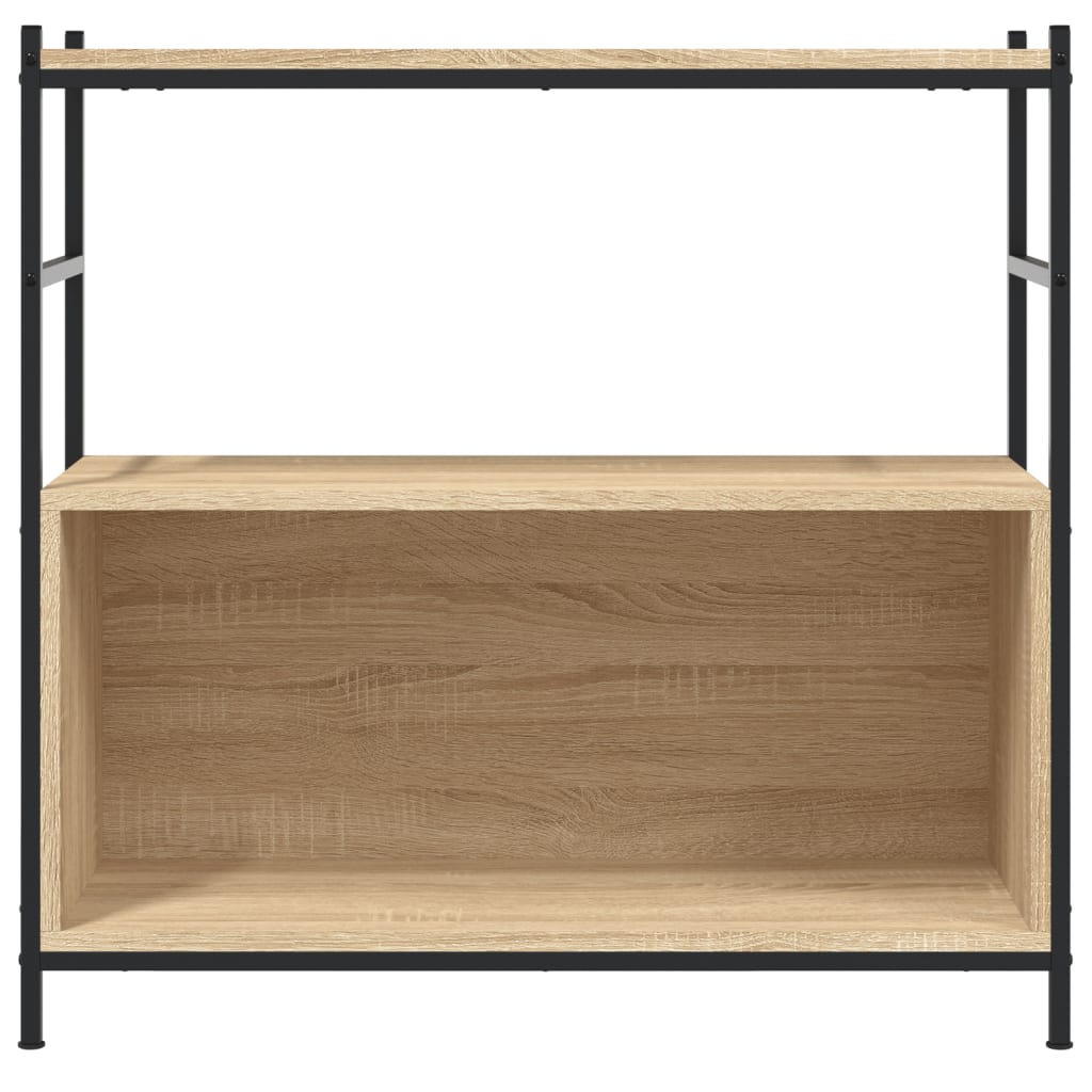 Regal za knjige boja hrasta 80 x 30 x 78,5 cm od drva i željeza