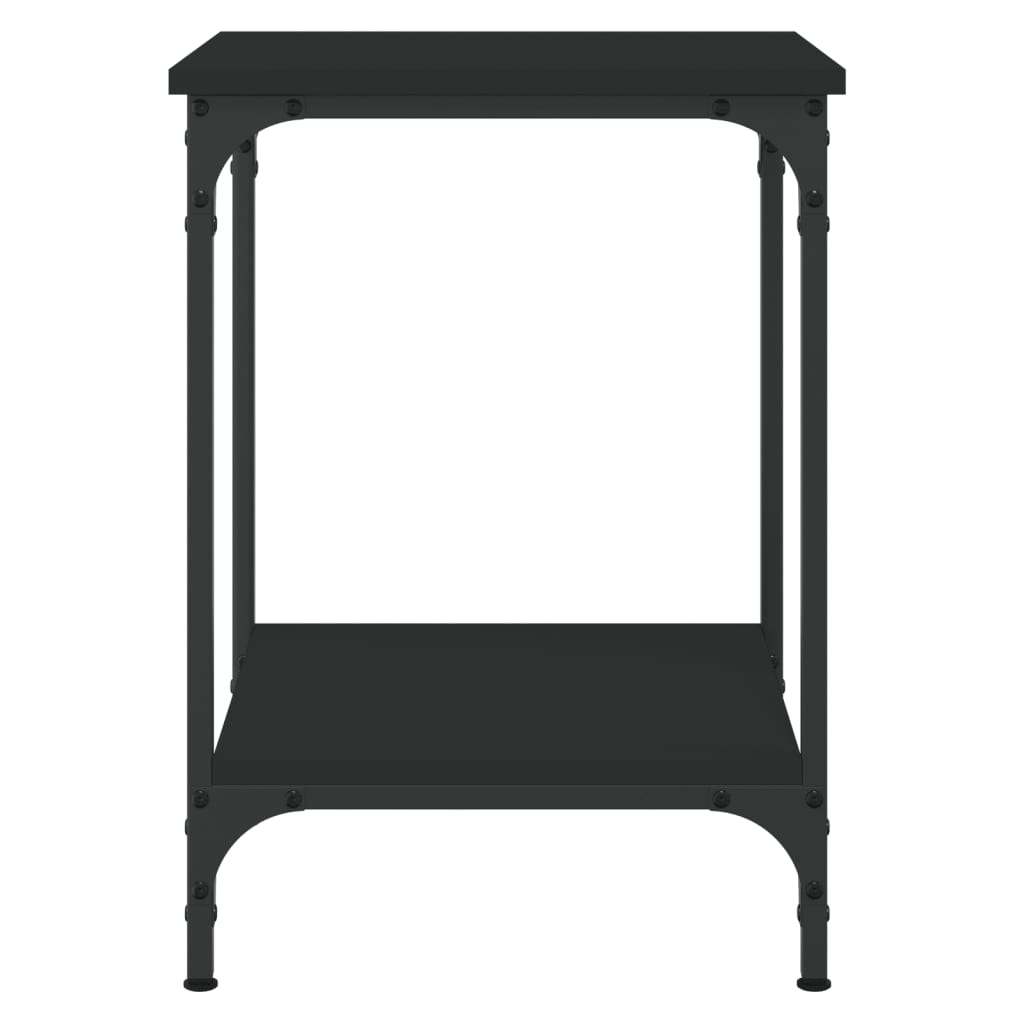 Stolić za kavu crni 40 x 40 x 55 cm od konstruiranog drva