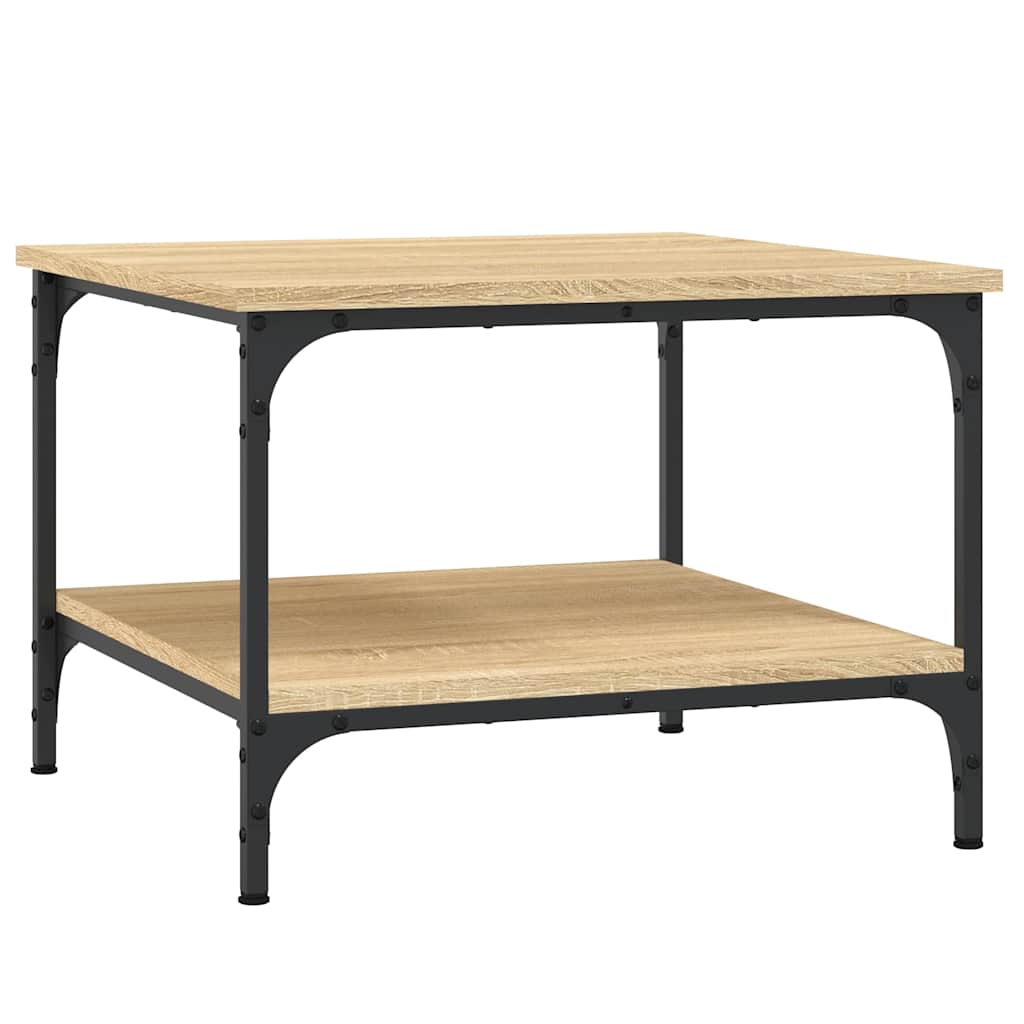 Stolić za kavu boja hrasta 55x55x40 cm konstruirano drvo