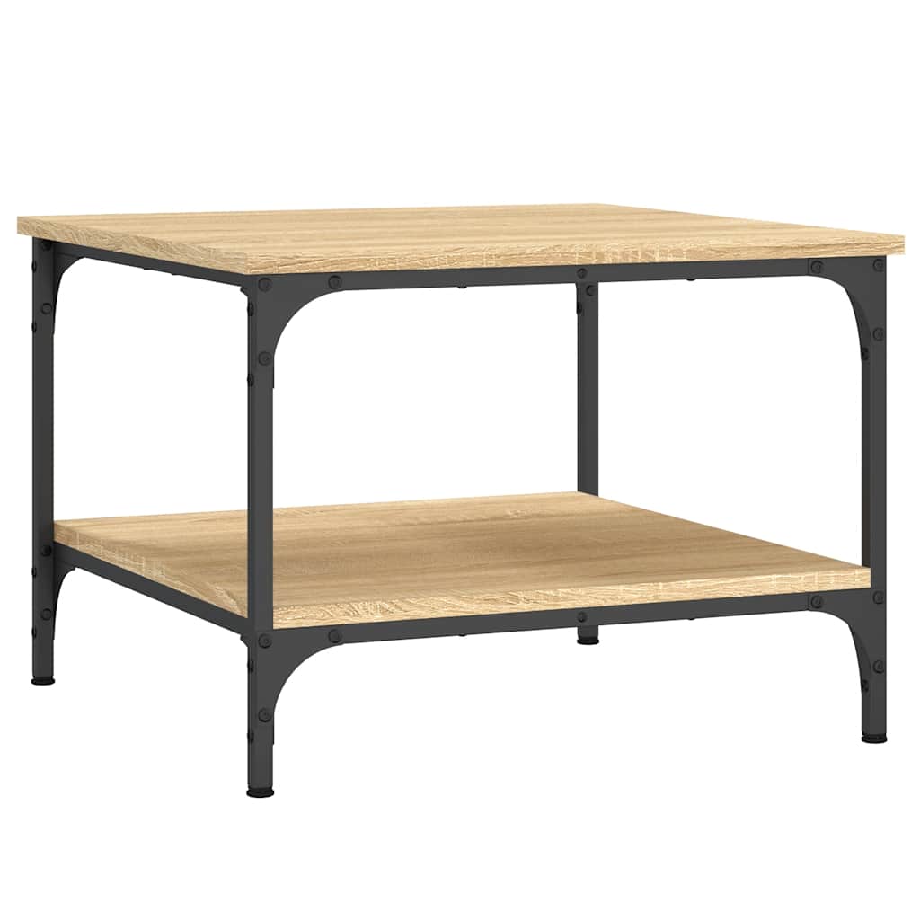 Stolić za kavu boja hrasta 55x55x40 cm konstruirano drvo