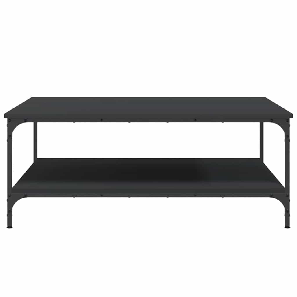 Stolić za kavu crni 100 x 100 x 40 cm od konstruiranog drva
