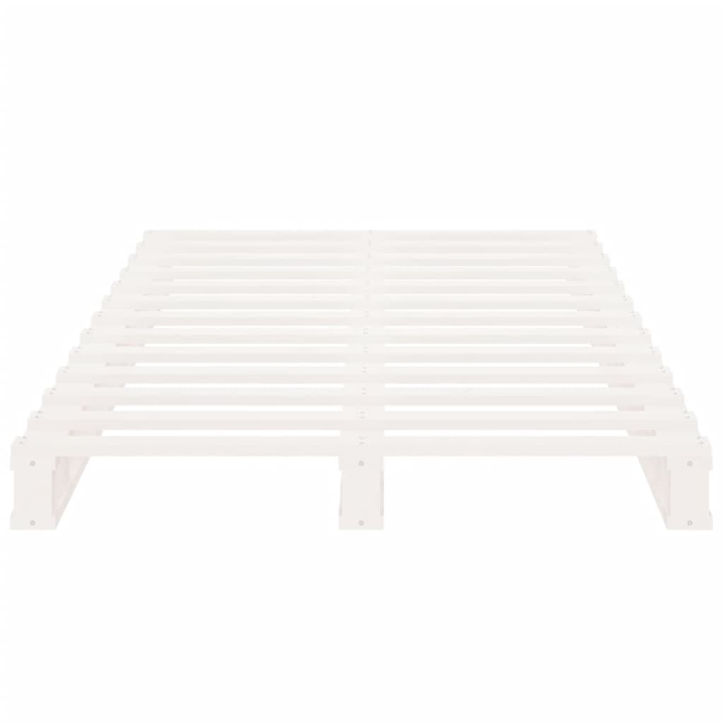 Okvir za krevet od borovine bijela 90x190 cm jednokrevetni
