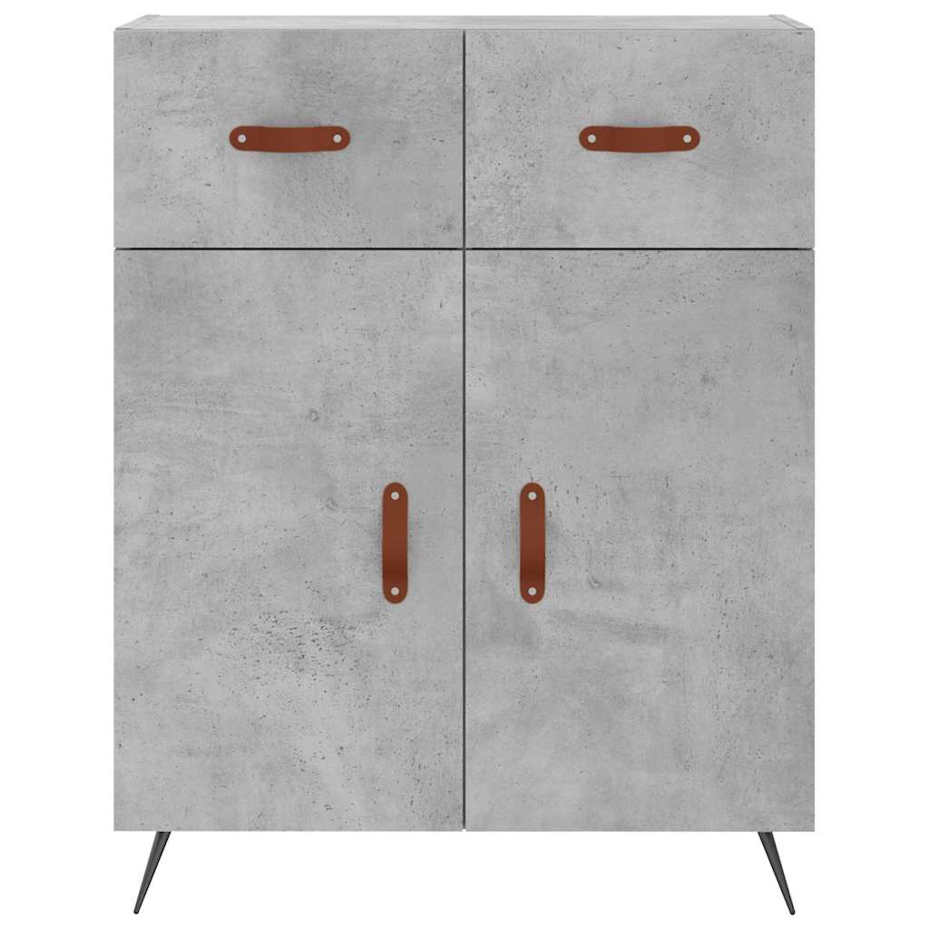 Komoda siva boja betona 69,5x34x90 cm od konstruiranog drva