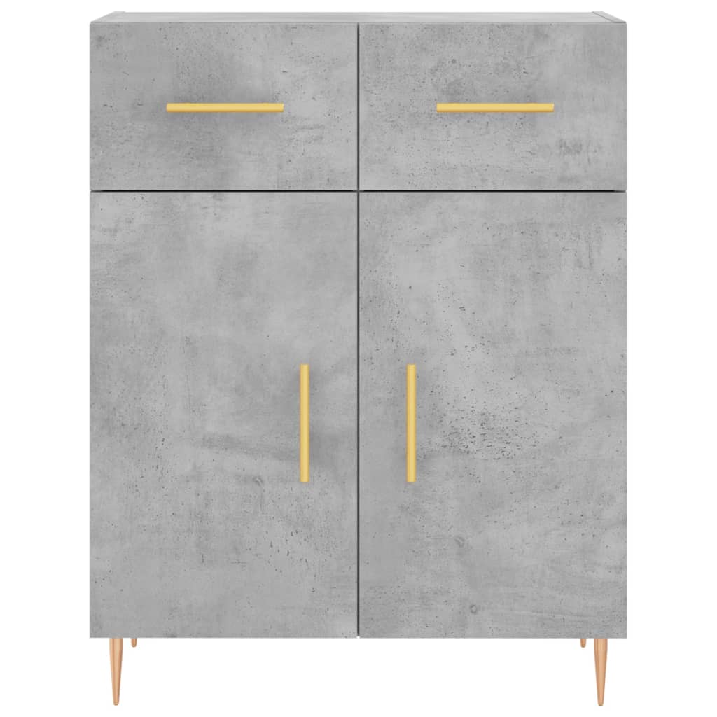 Komoda siva boja betona 69,5x34x90 cm od konstruiranog drva