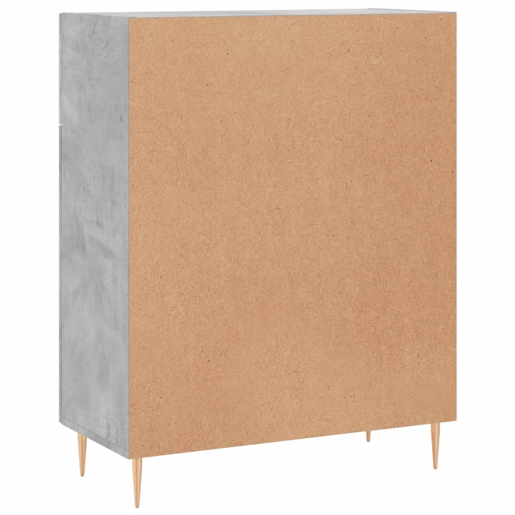 Komoda siva boja betona 69,5x34x90 cm od konstruiranog drva