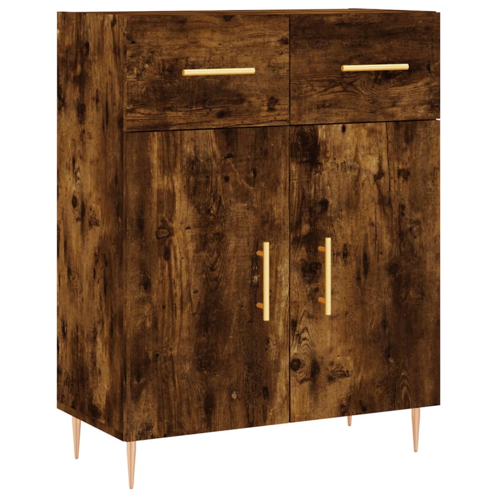 Komoda boja dimljenog hrasta 69,5x34x90 cm konstruirano drvo