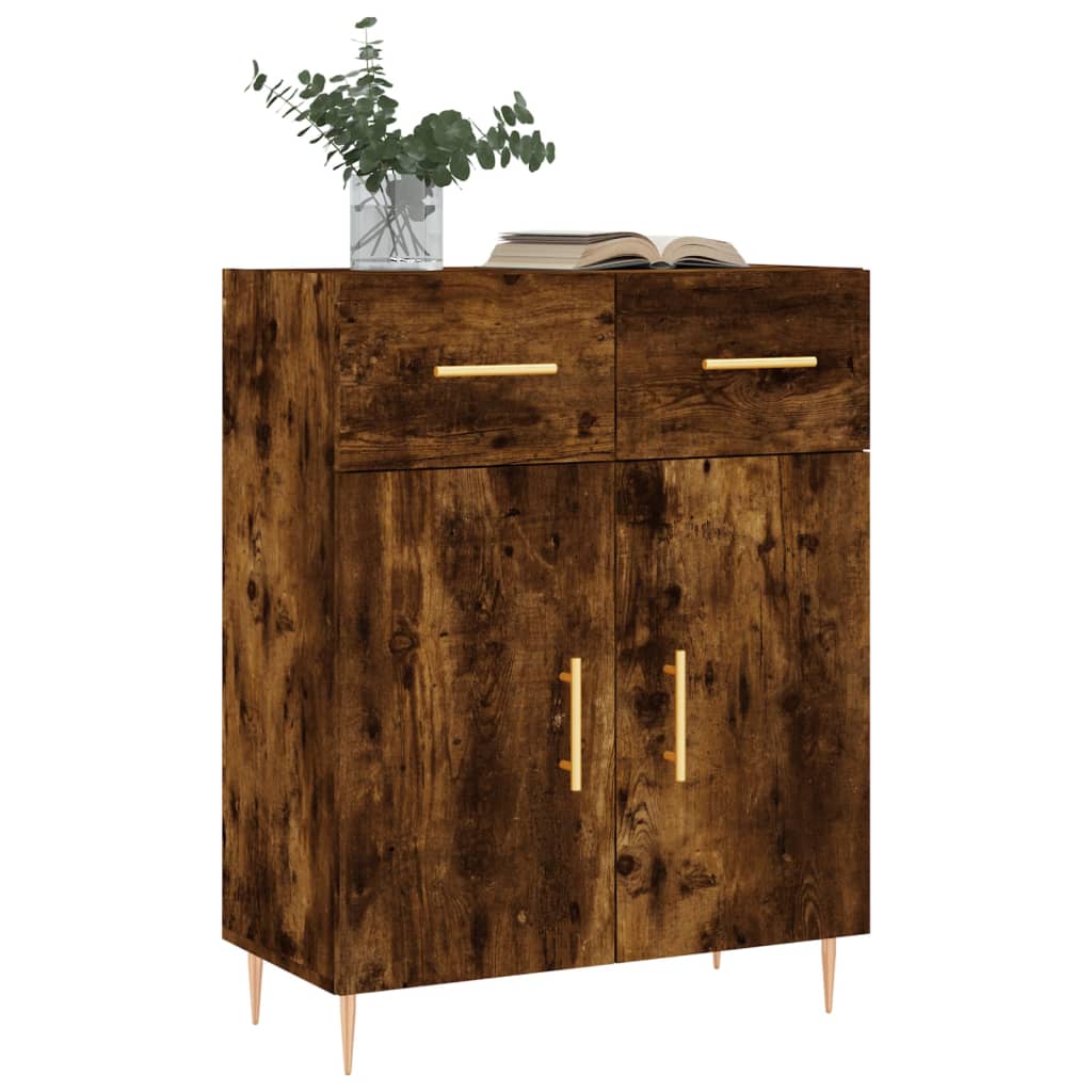 Komoda boja dimljenog hrasta 69,5x34x90 cm konstruirano drvo