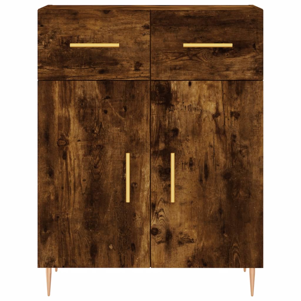 Komoda boja dimljenog hrasta 69,5x34x90 cm konstruirano drvo