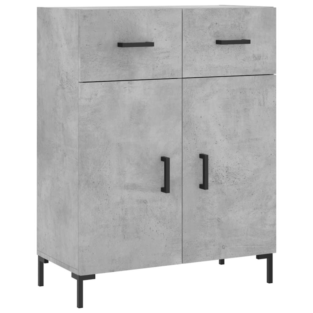 Komoda siva boja betona 69,5x34x90 cm od konstruiranog drva