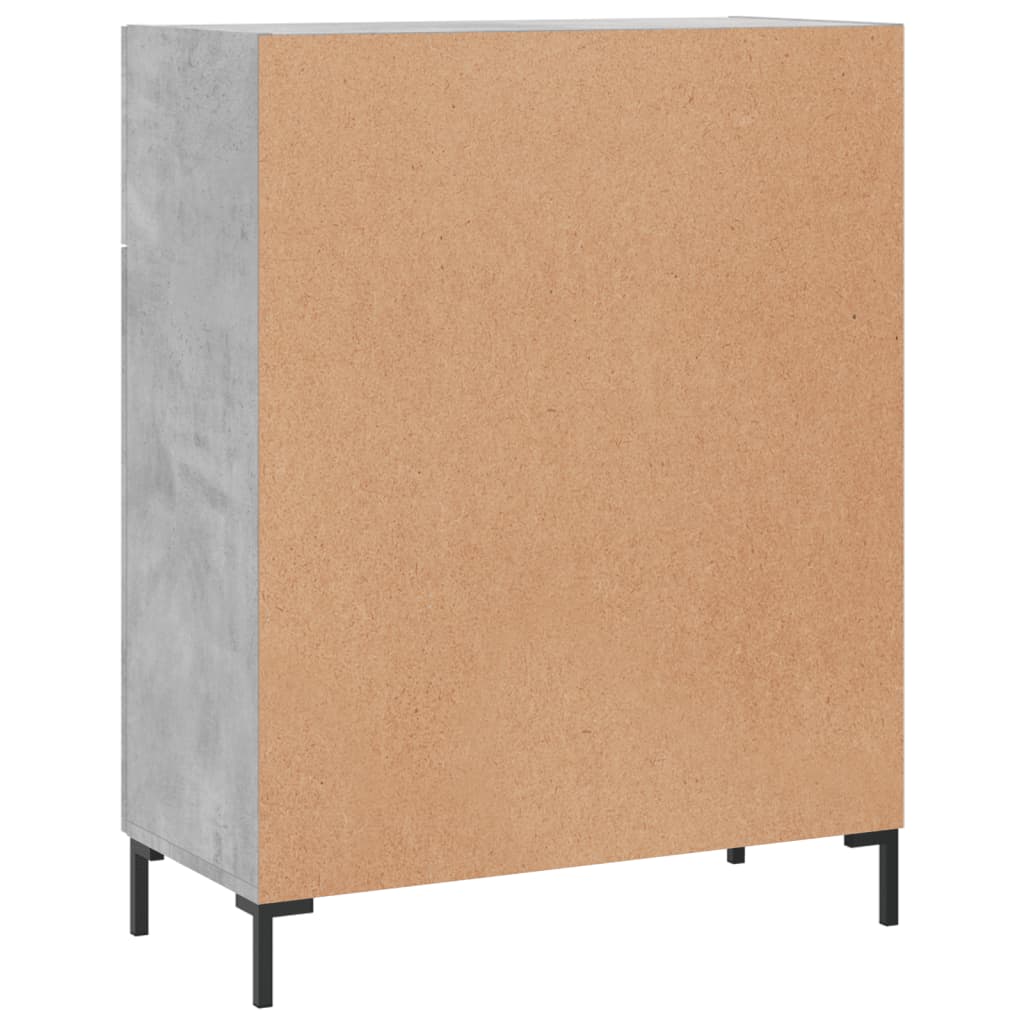 Komoda siva boja betona 69,5x34x90 cm od konstruiranog drva