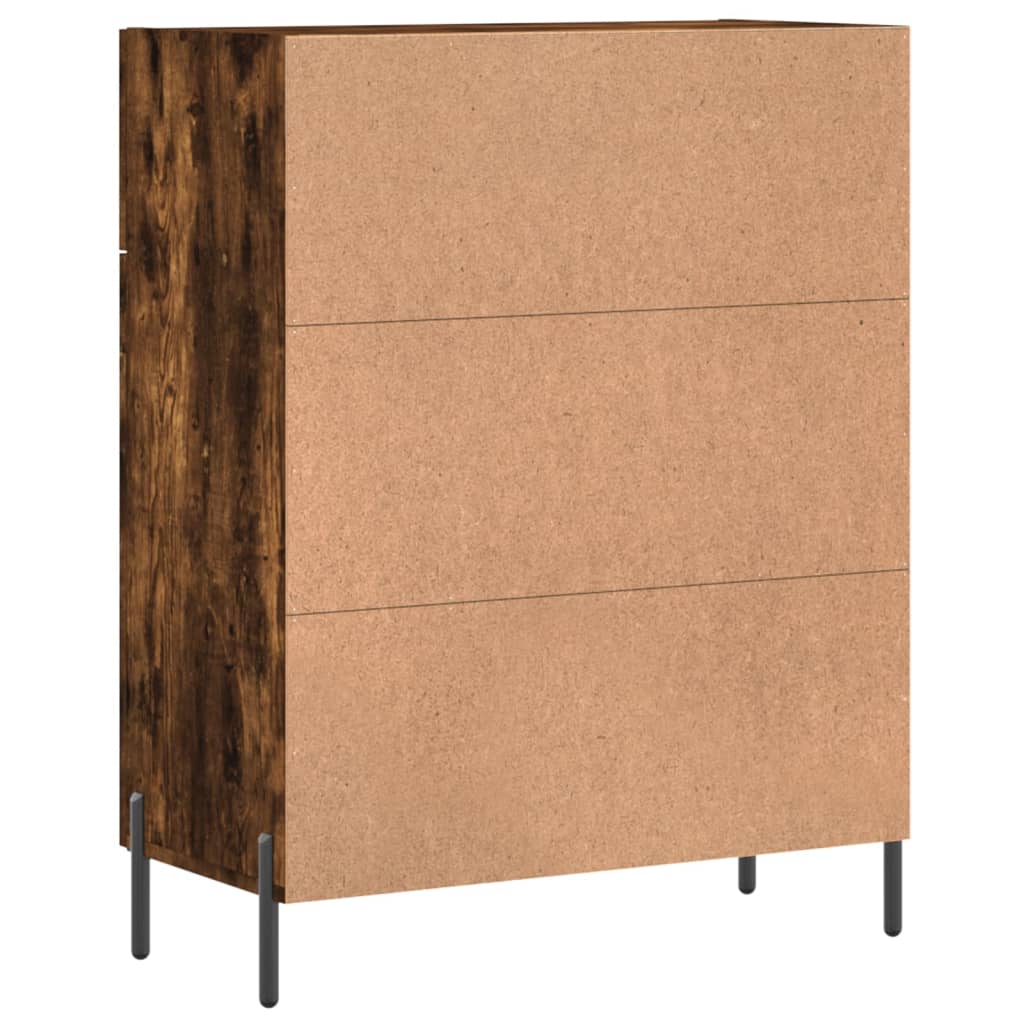 Komoda boja dimljenog hrasta 69,5x34x90 cm konstruirano drvo