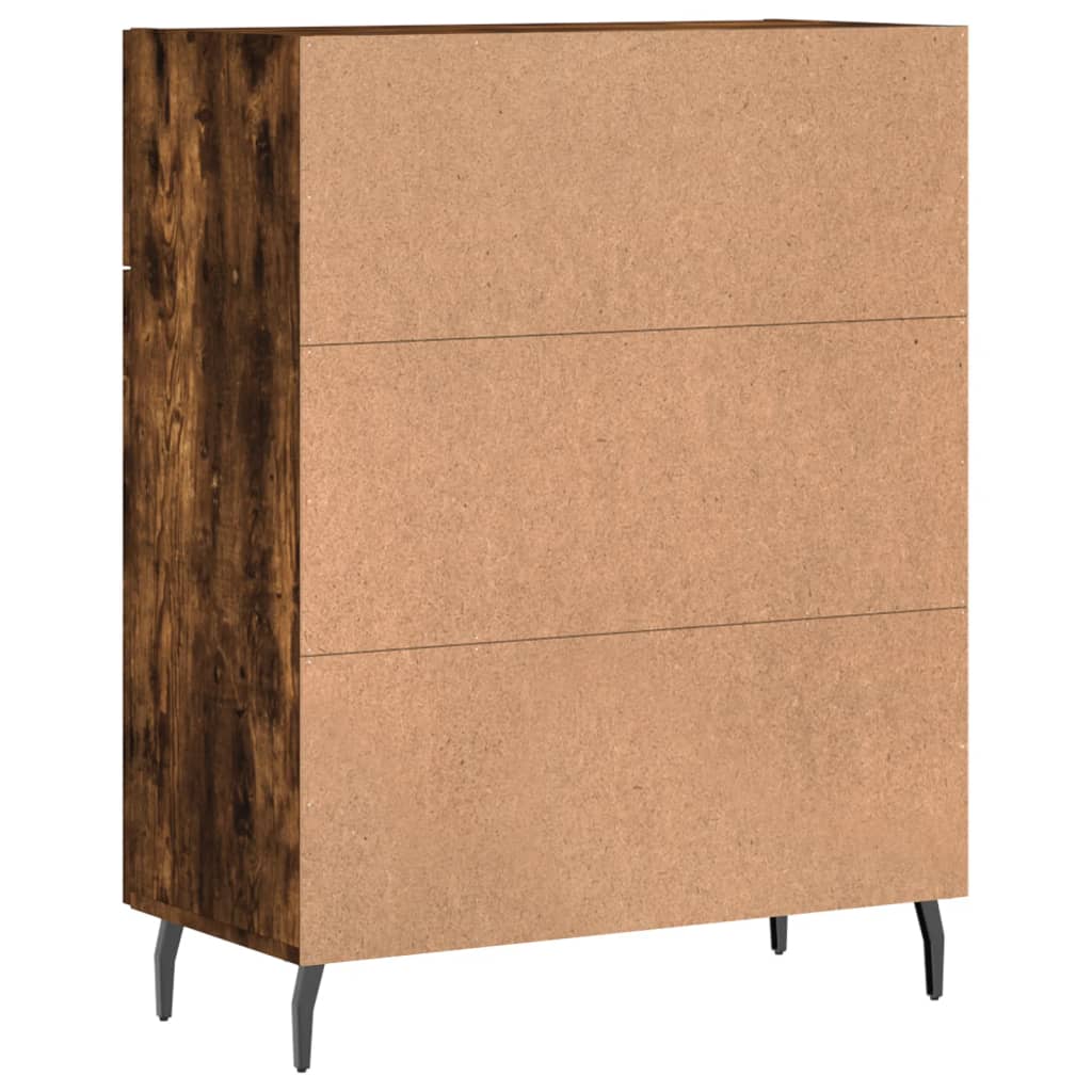 Komoda boja dimljenog hrasta 69,5x34x90 cm konstruirano drvo