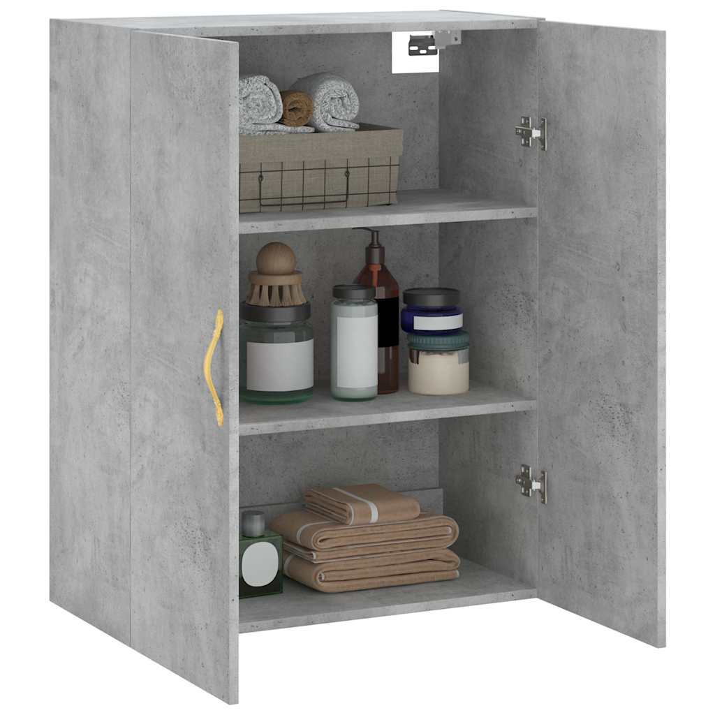 Zidni ormarić siva boja betona 69,5 x 34 x 90 cm