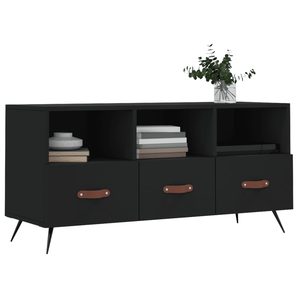 TV ormarić crni 102 x 36 x 50 cm od konstruiranog drva