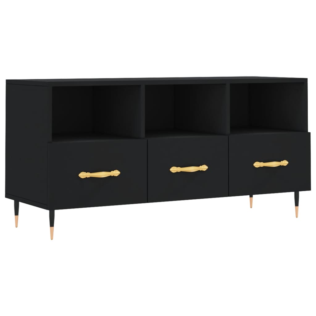 TV ormarić crni 102 x 36 x 50 cm od konstruiranog drva