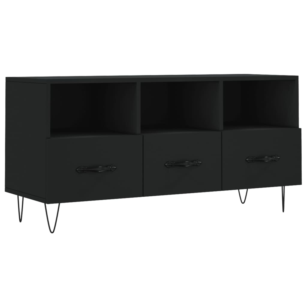 TV ormarić crni 102 x 36 x 50 cm od konstruiranog drva