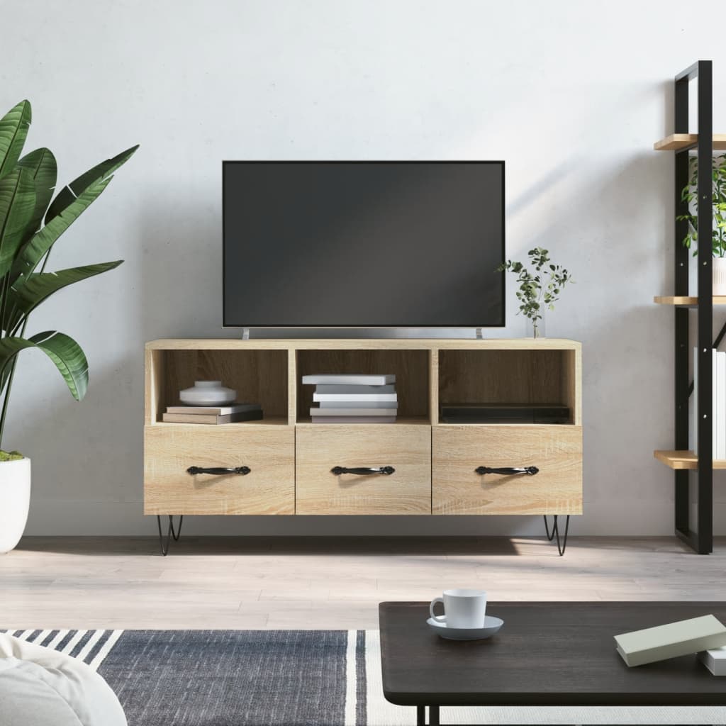 TV ormarić boja hrasta sonome 102x36x50 cm konstruirano drvo