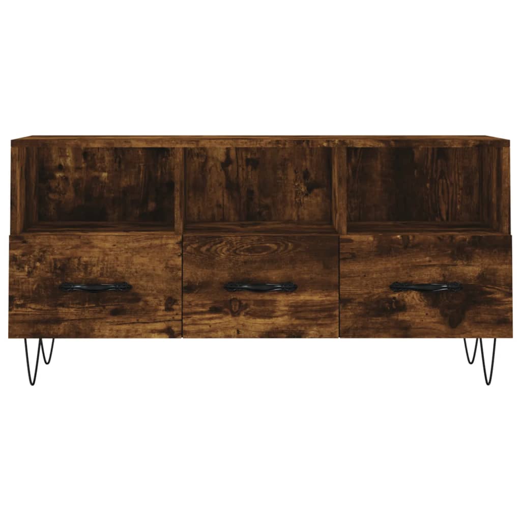 TV ormarić boja dimljenog hrasta 102x36x50 cm konstruirano drvo