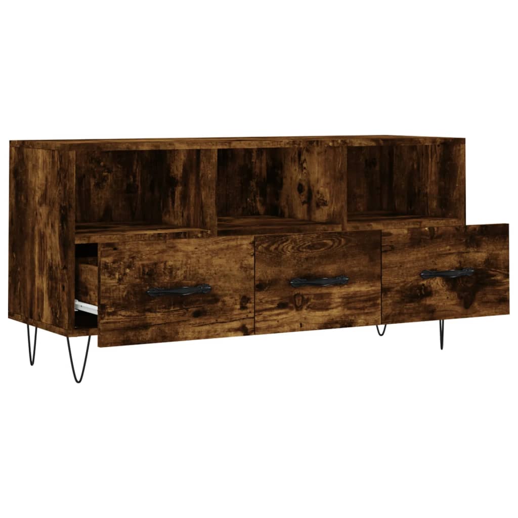 TV ormarić boja dimljenog hrasta 102x36x50 cm konstruirano drvo