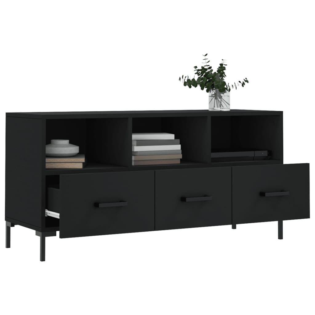TV ormarić crni 102 x 36 x 50 cm od konstruiranog drva