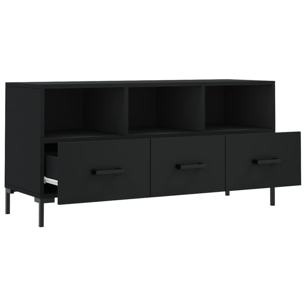 TV ormarić crni 102 x 36 x 50 cm od konstruiranog drva